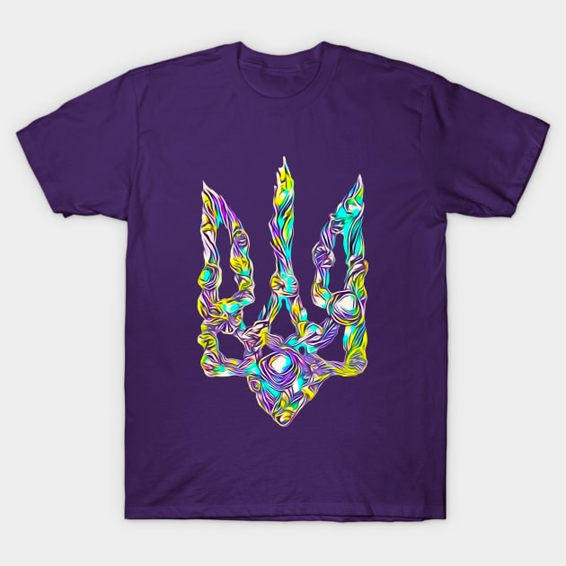 Ukrainian symbol trident T-Shirt by Gogodzy